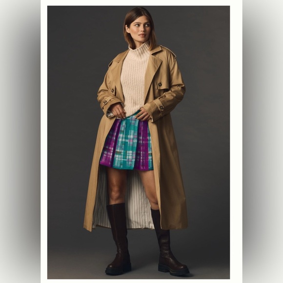 Maeve Pleated Knit Mini Skirt | Size XS - Picture 3 of 12